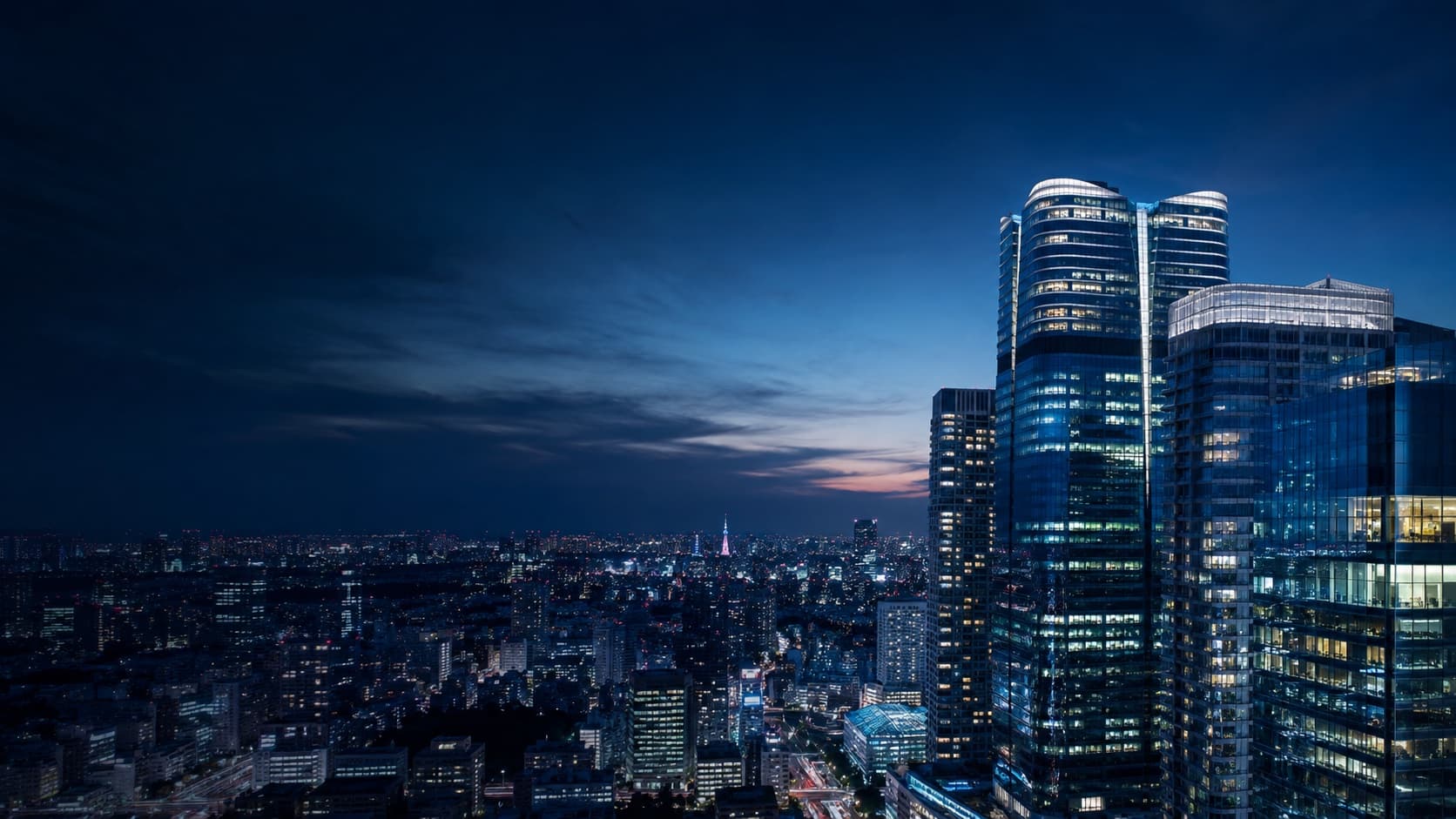 Tokyo night street representing technology, capital and global opportunity.