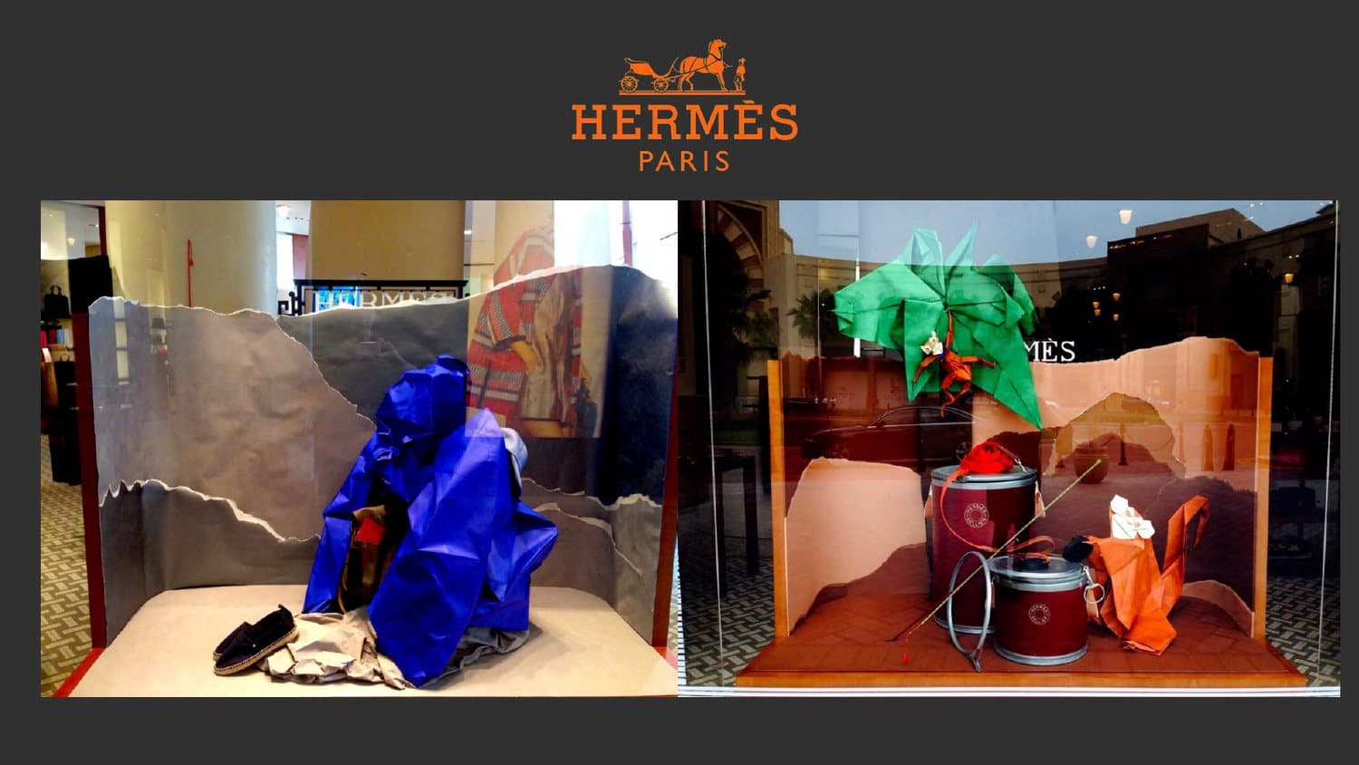 Hermès Window from Liu Tong artist profile.
