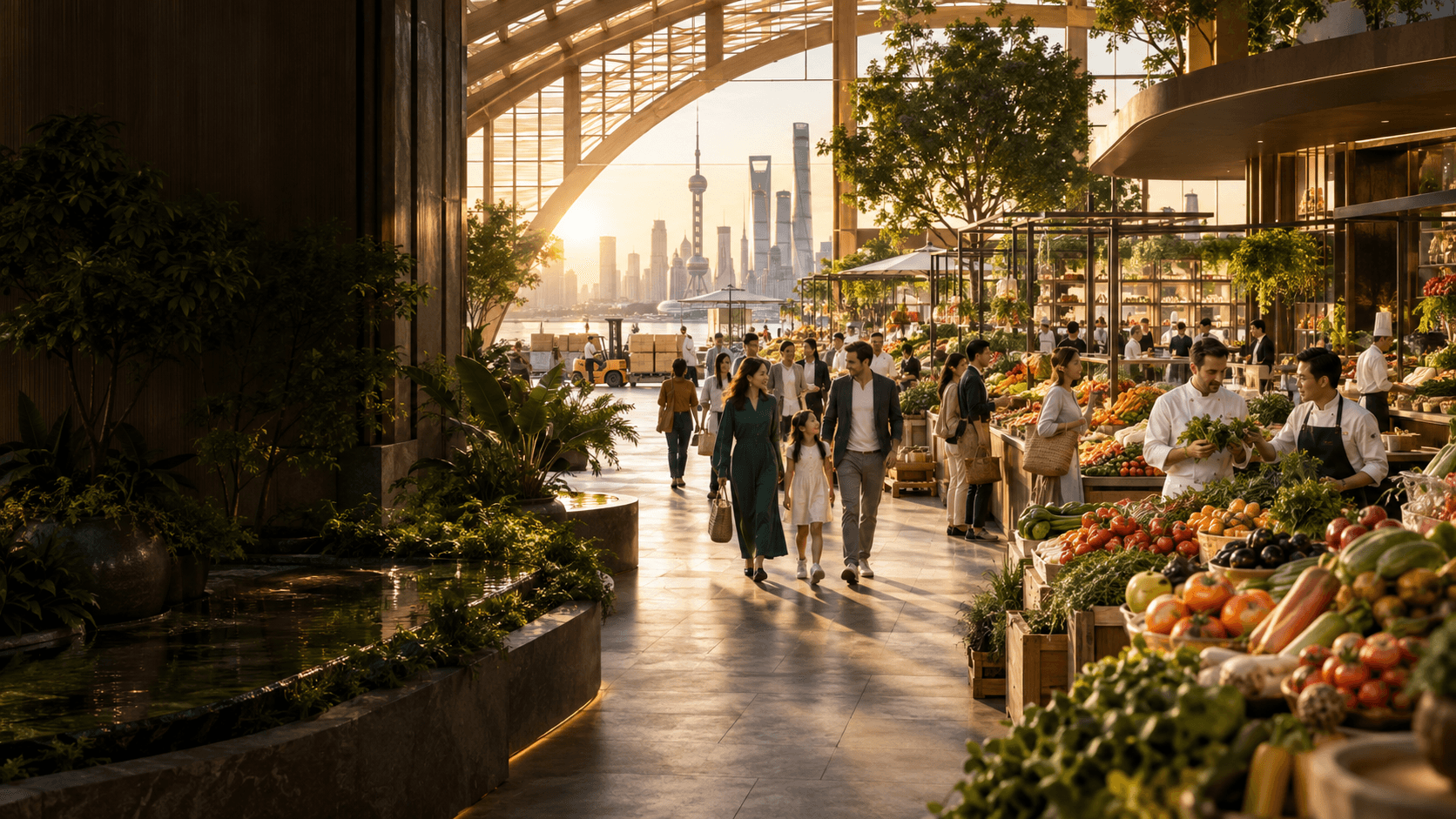 A premium international fresh produce gateway for Shanghai Punan Market.